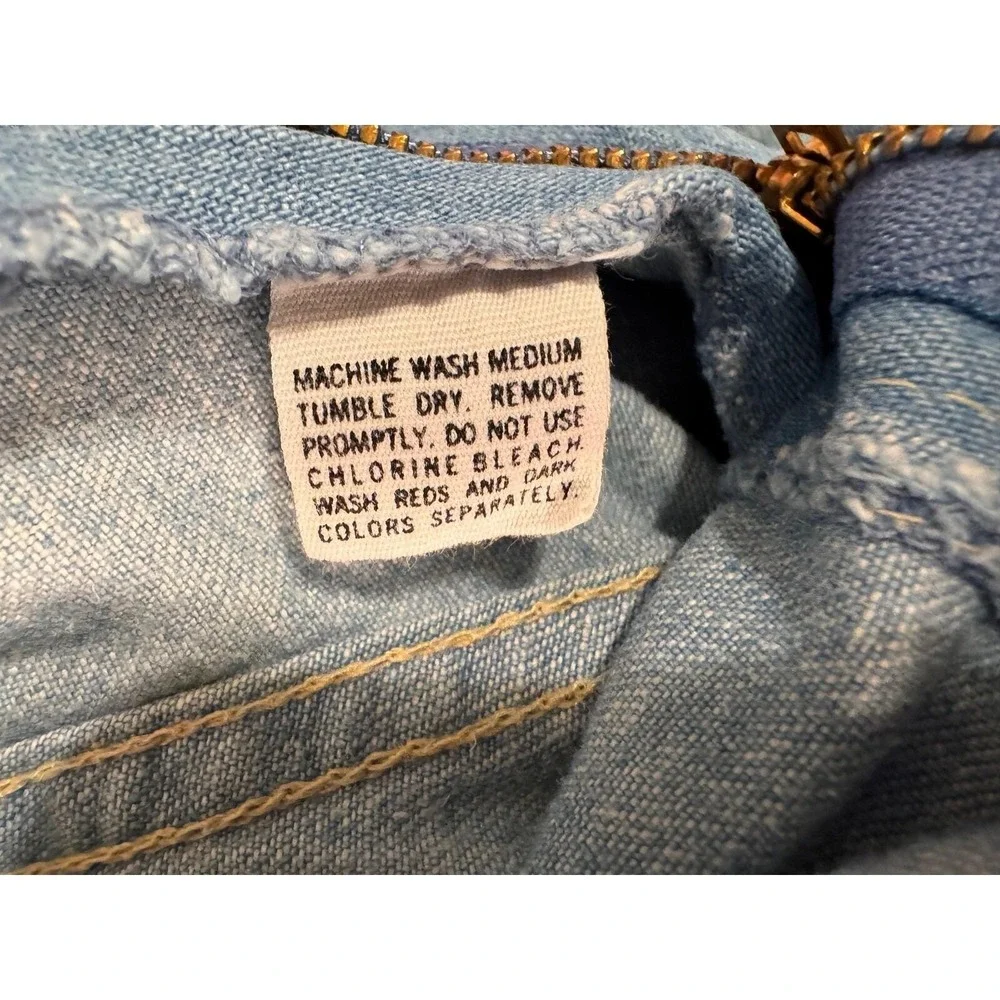 Rosebuds Vintage Kids Light Wash Denim Jeans Embroidered‎ Bicycle Retro Blue 10